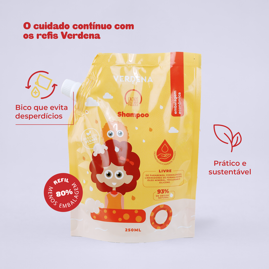 Kit 3 Refis Shampoo Cachos Felizes