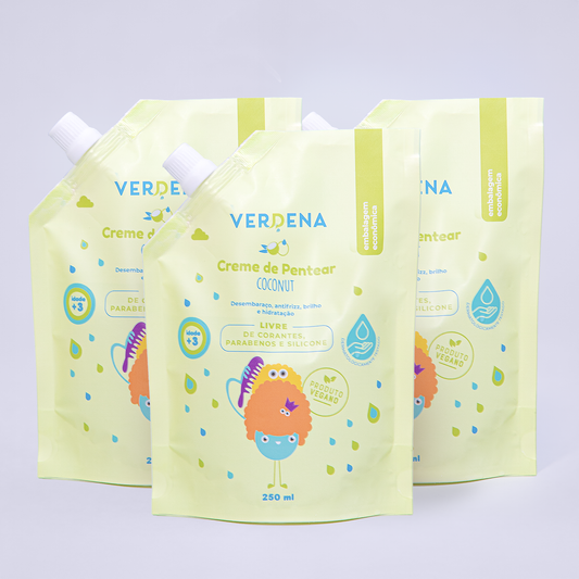 Kit 3 Refis Creme de Pentear Coconut