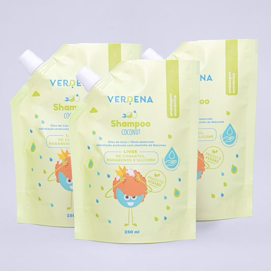 Kit 3 Refis Shampoo Coconut