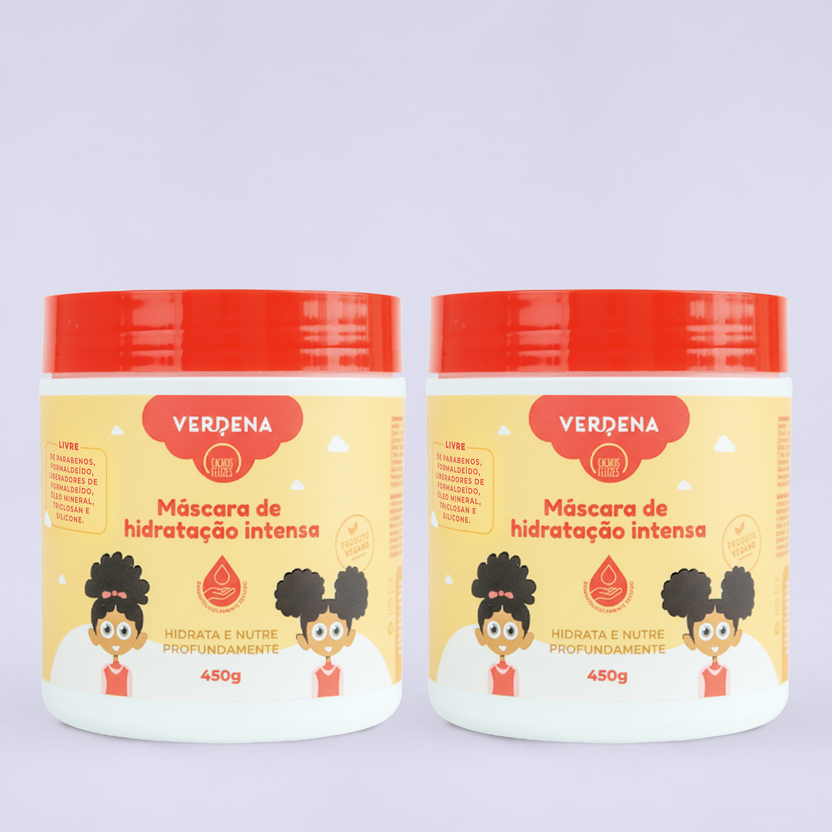 Dupla máscara hidratação Cachos Felizes