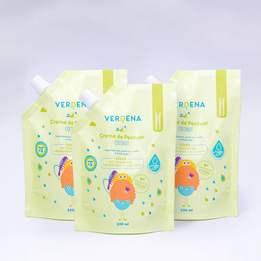 Kit 3 Refis Creme de Pentear Coconut