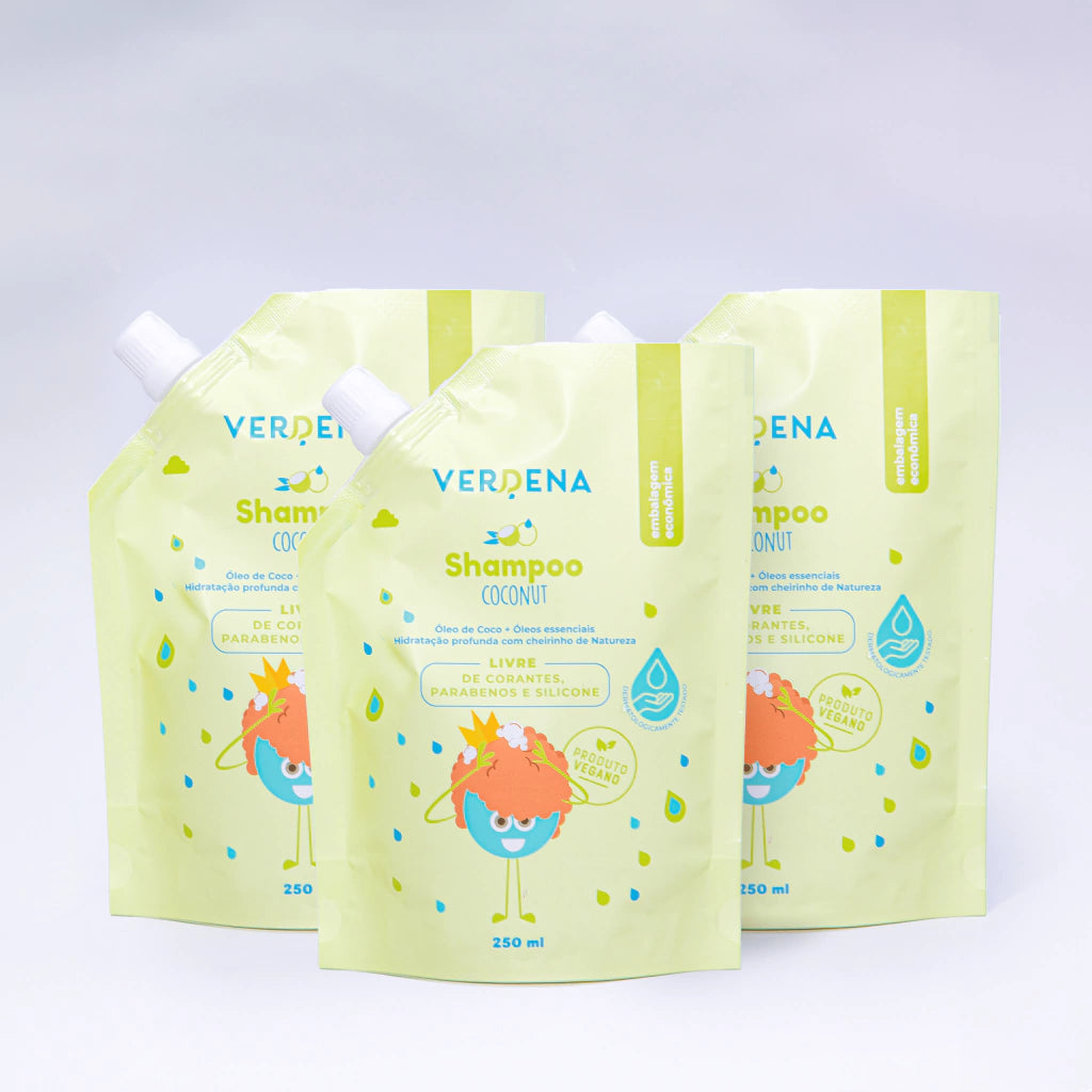 Kit 3 Refis Shampoo Coconut